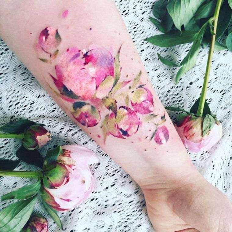 model-tetovaža-cvijet-božur