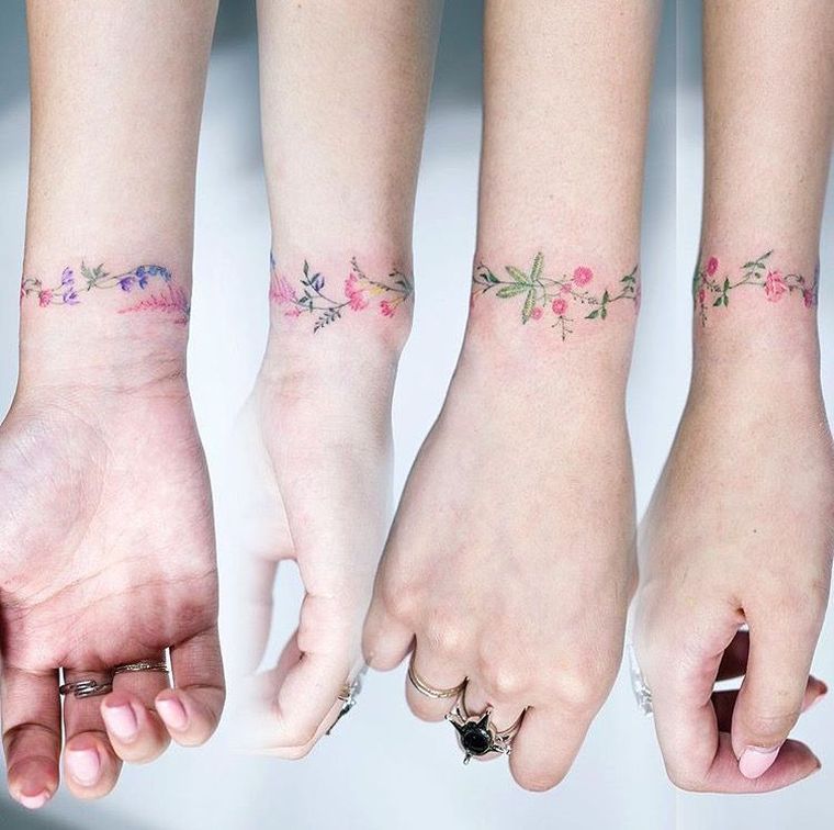 tatuiruotė-gėlė-apyrankė-prasmės modelis