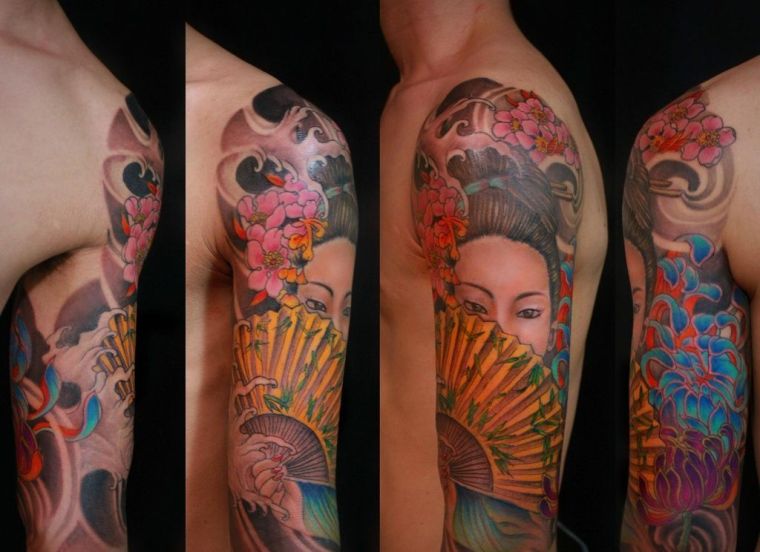 Tatuaggio geisha giapponese