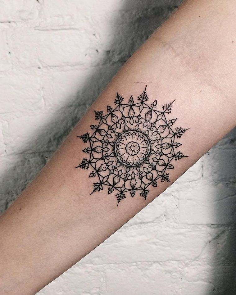 piccole idee per tatuaggi mandala