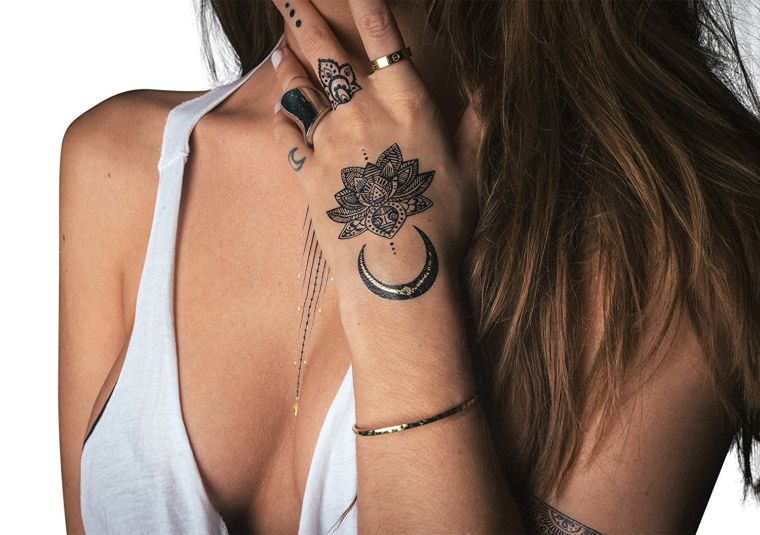 tatuiruotė mandala - įkvėpimai nuotraukose