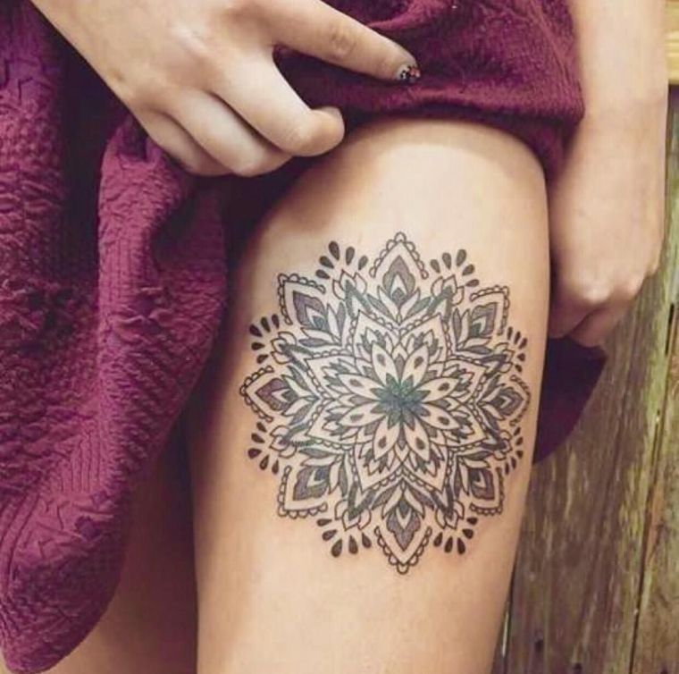 Mandala tatuiruotės prasmė ir spalvos idėjos