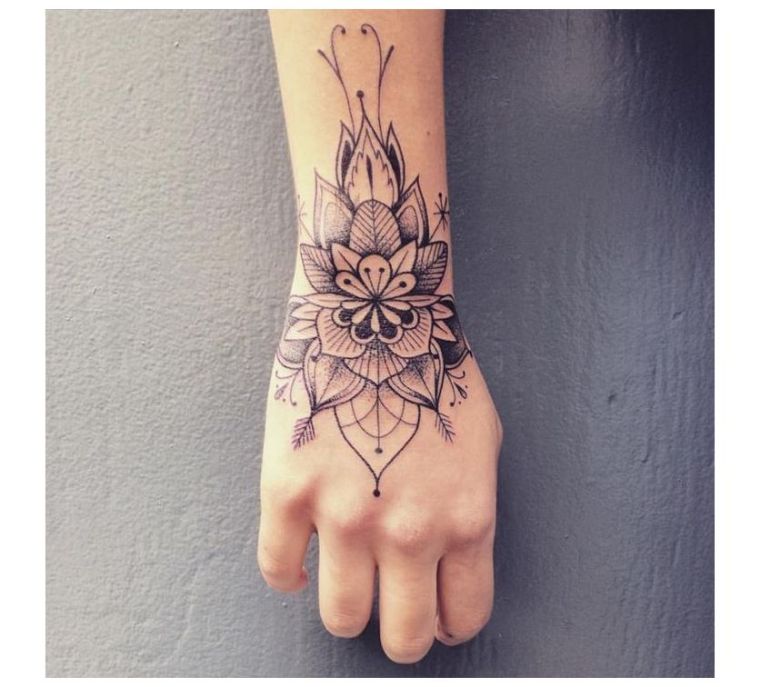mandala minta, ötlet, tetoválási példa