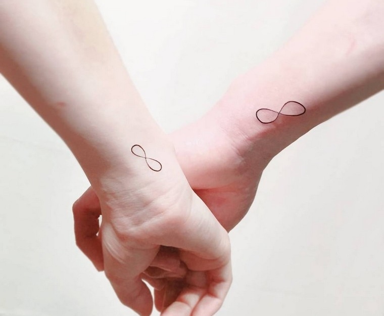 Infinity tatuaggio coppia tatuaggio polso tatuaggio idea matrimonio