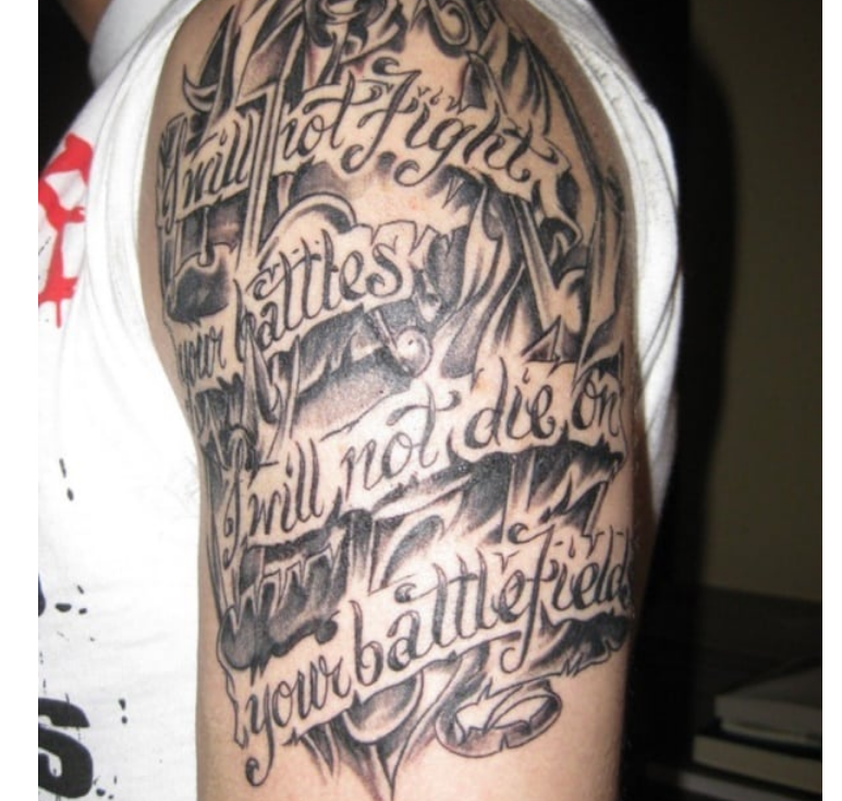 citazioni appropriate per la spalla del tatuaggio
