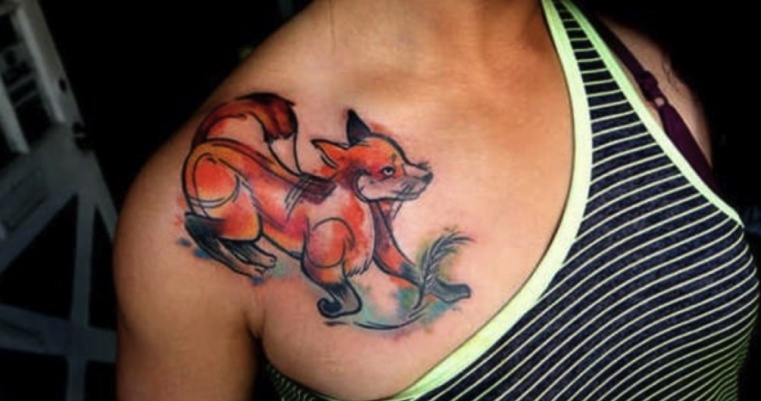 lisica-skica-ramena-tetovaža