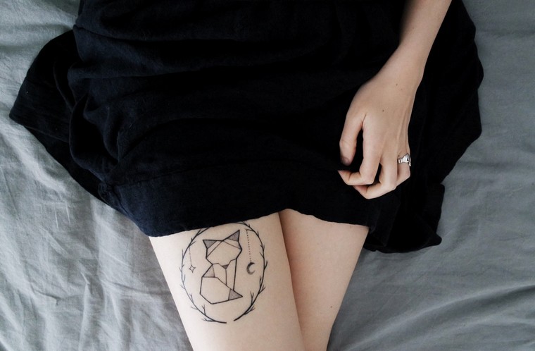 origami kačių tatuiruočių tendencijos 2019 m