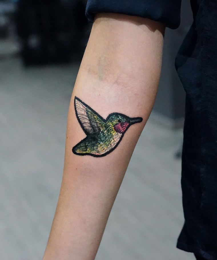 tetovaža ptica moderan predložak ideje za tetovažu
