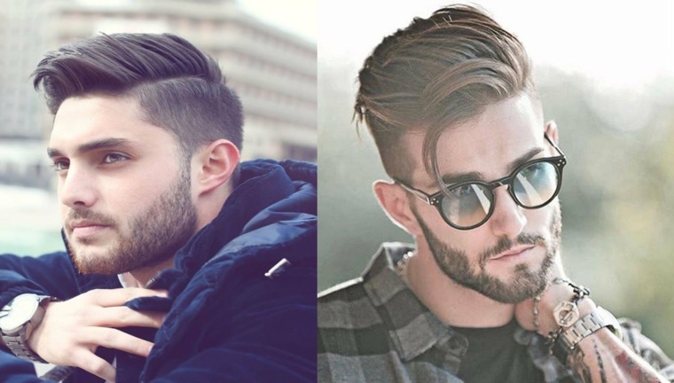 Capelli laterali parzialmente rasati uomo ridimensionati moda