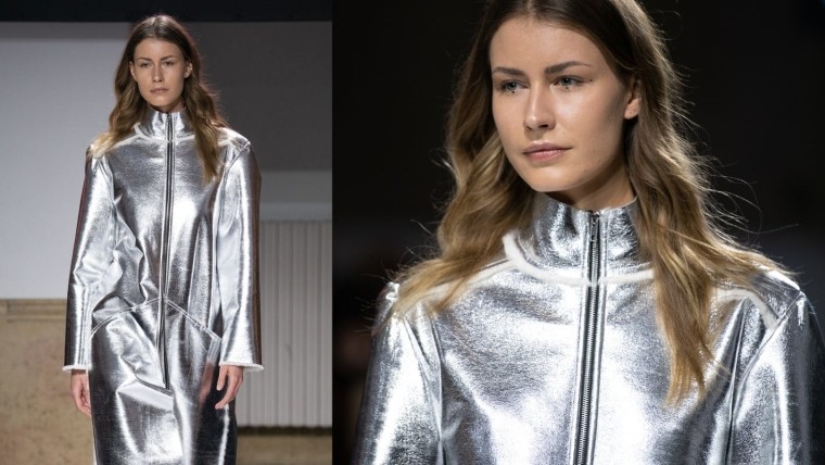 cappotto argento tendenza moda invernale 2019-2020