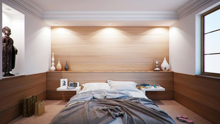 moderna spavaća soba u zen stilu