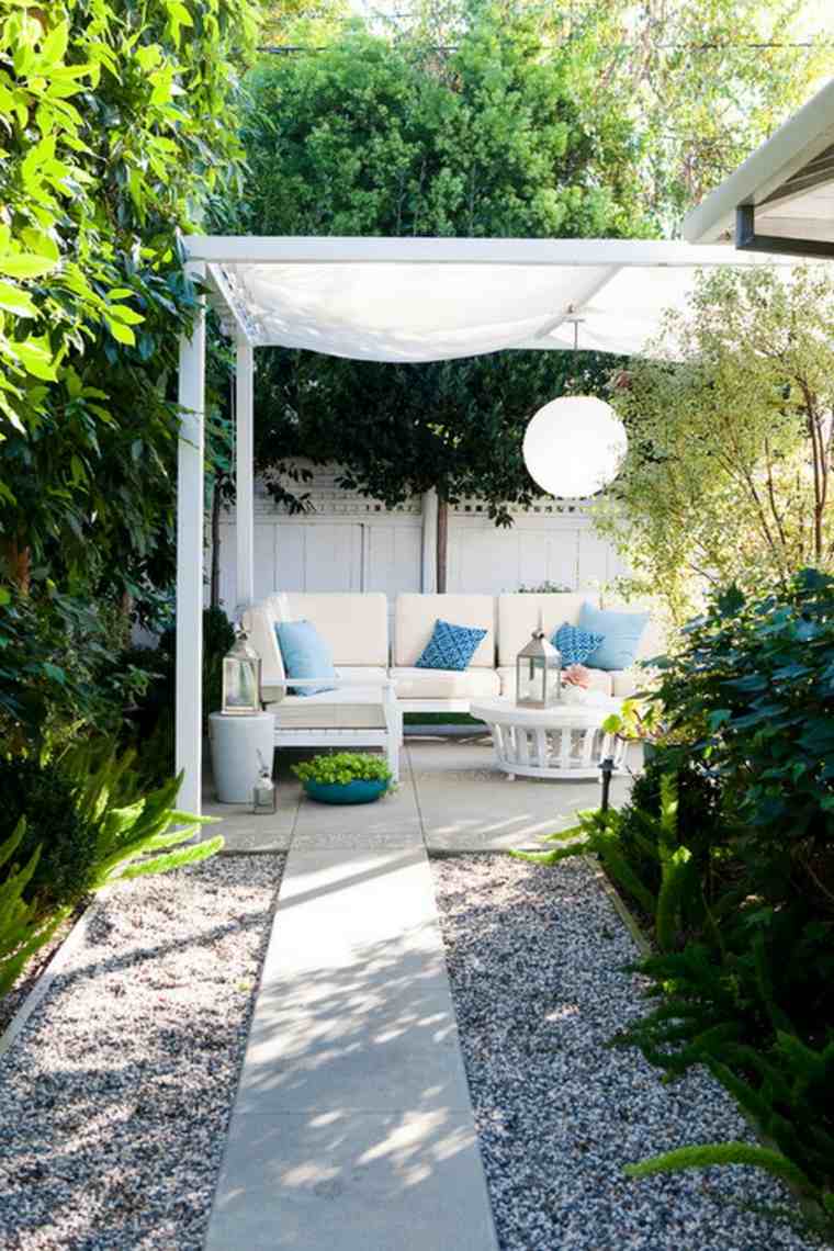 ideja za vrtni šator vrtni namještaj elegantan stil eksterijer