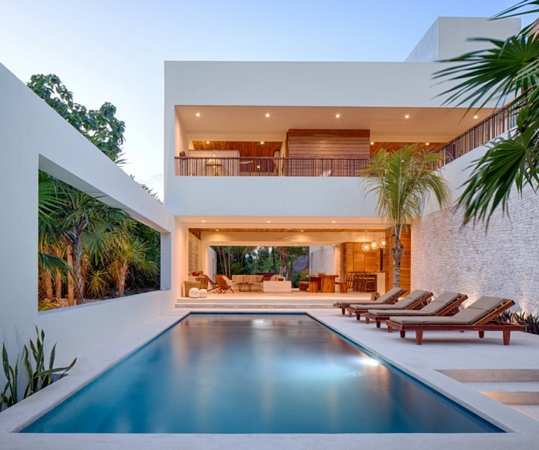copertura terrazzo piano terra casa ultra moderna grande piscina