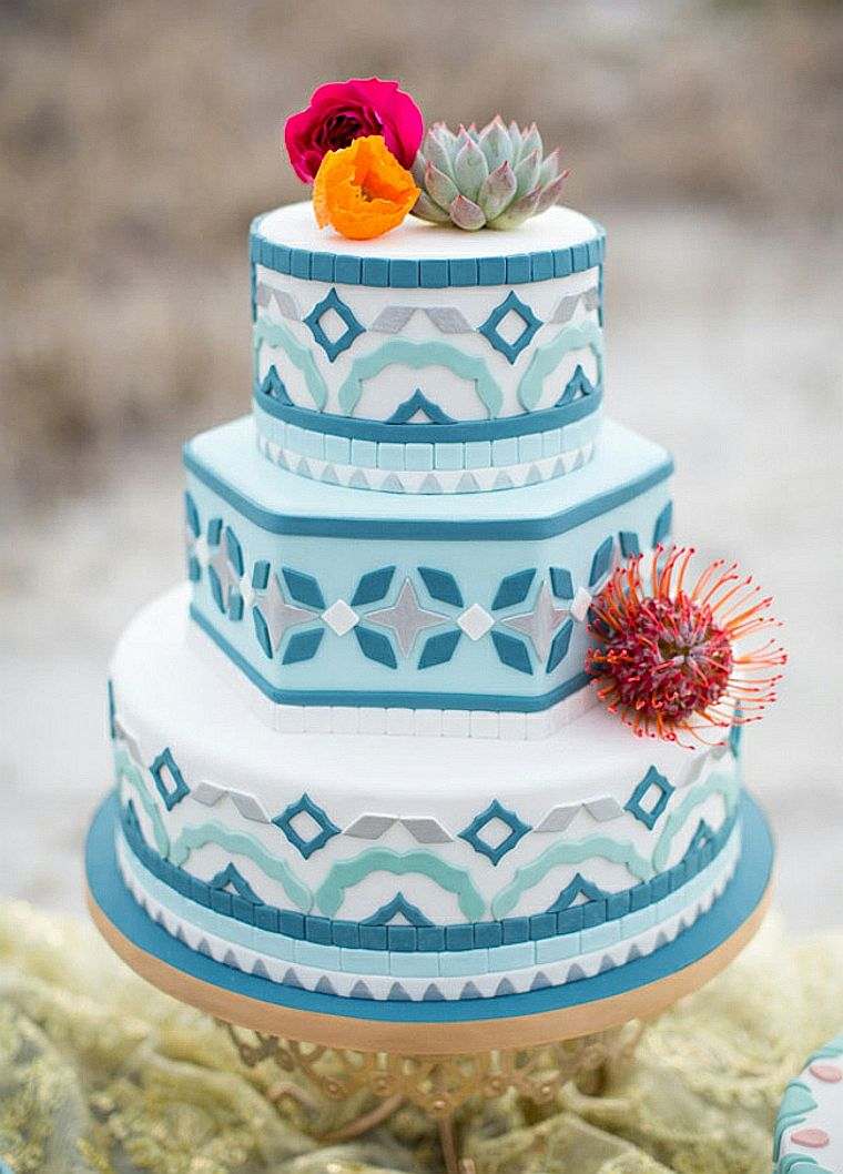 モロッコ-結婚式-テーマ-カラー-ケーキ-オリエンタル-モチーフ-デコ-マロック