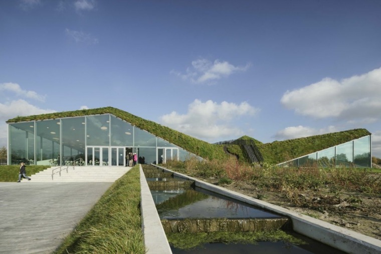 žali stogai modernus išorės dizainas
