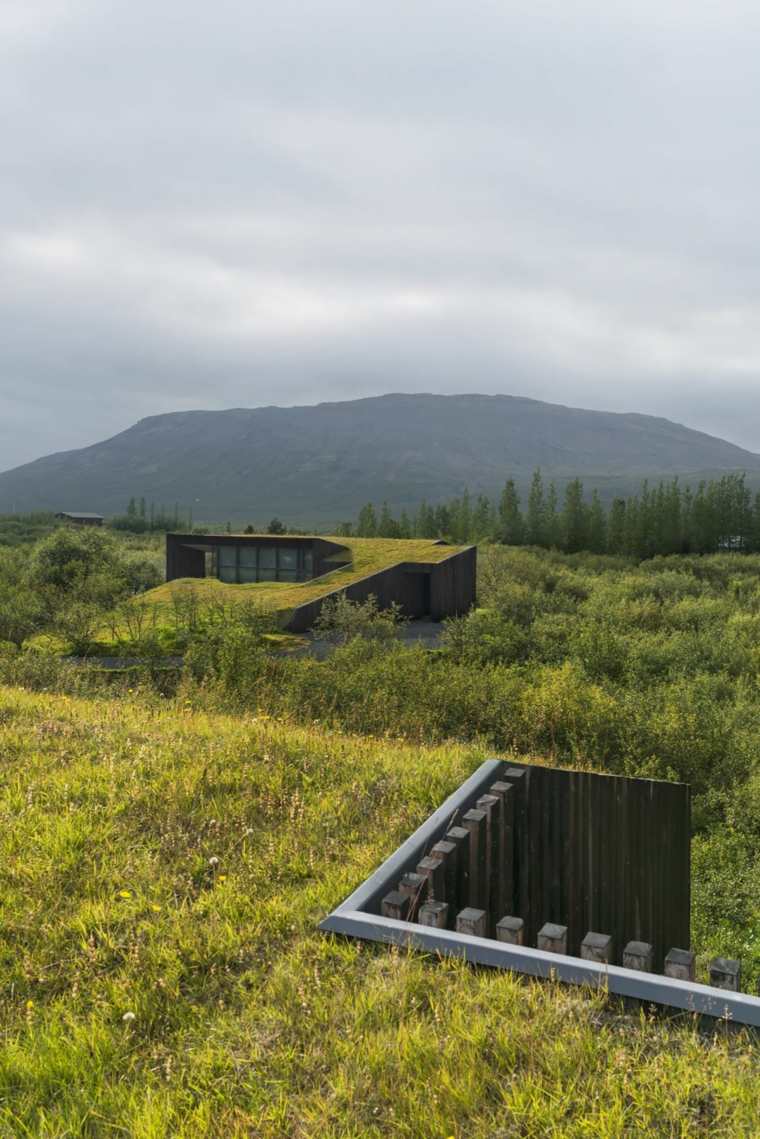 casa architettura contemporanea tetti verdi