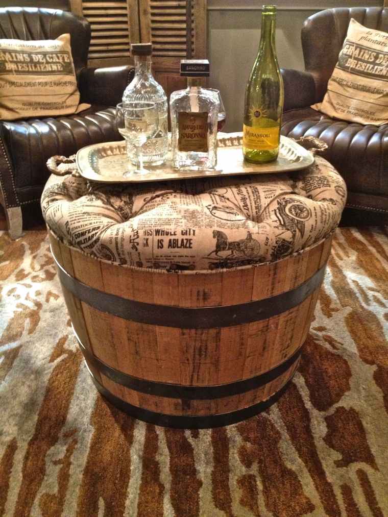 ワイン樽の室内装飾