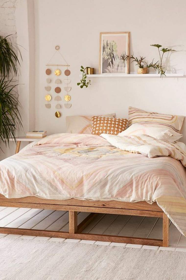 decorazione del letto in legno per il design della mensola da parete in legno per camera da letto per adulti
