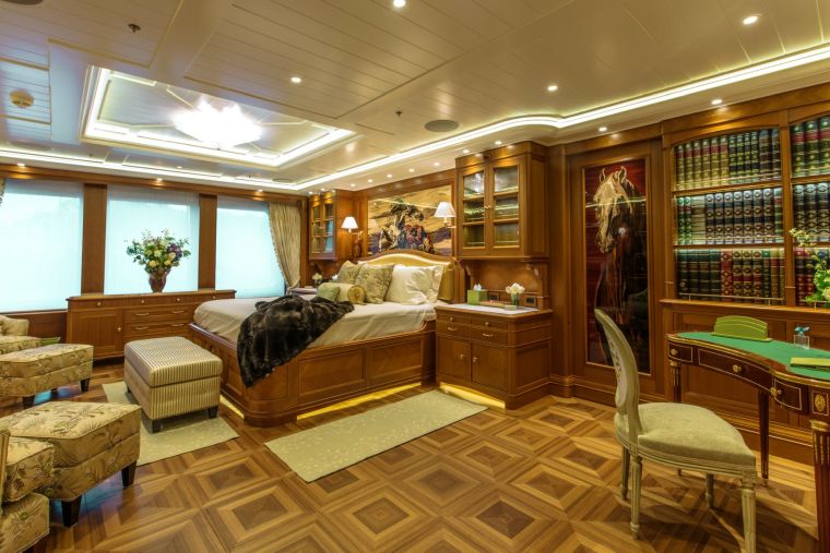 luxus yacht belső fotók