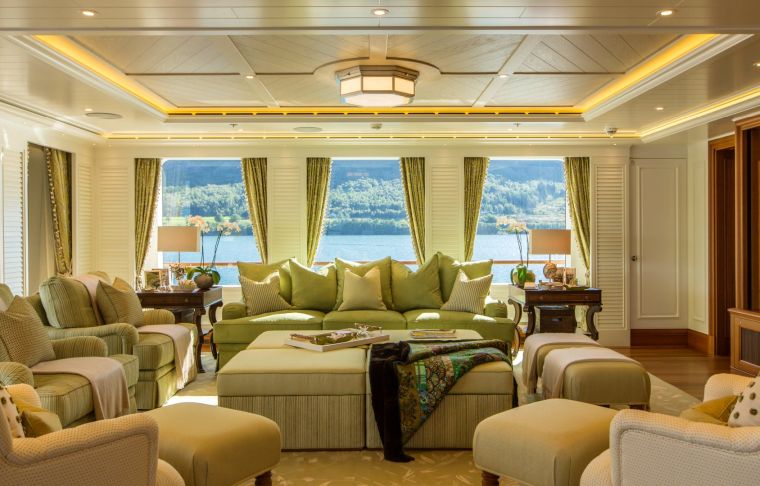 modern luxus hajó társalgó