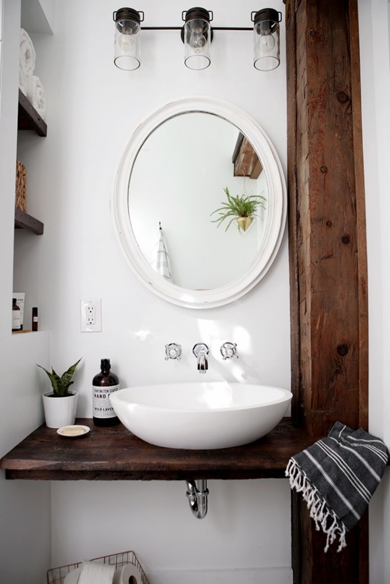 Idea mobile da bagno in legno fai da te