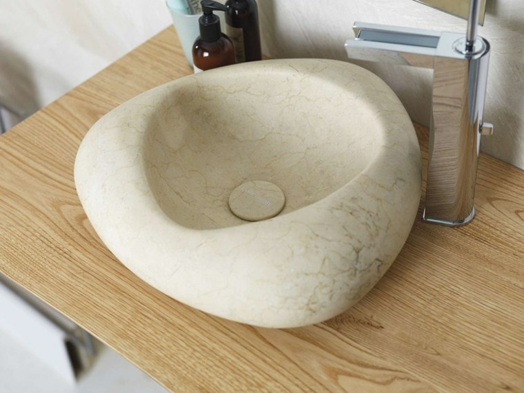 lavabo in legno dal design moderno per interni lavabo in pietra naturale