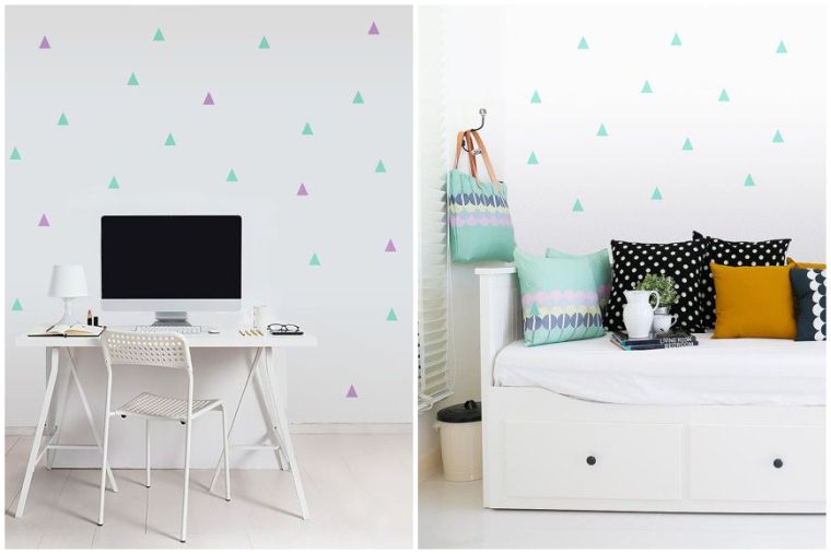 Deco colore degli interni in stile scandinavo