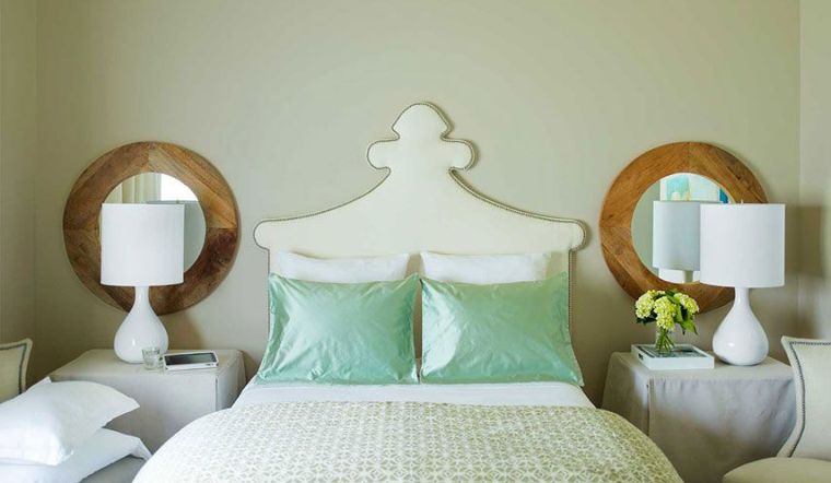 arredo camera da letto chic verde menta