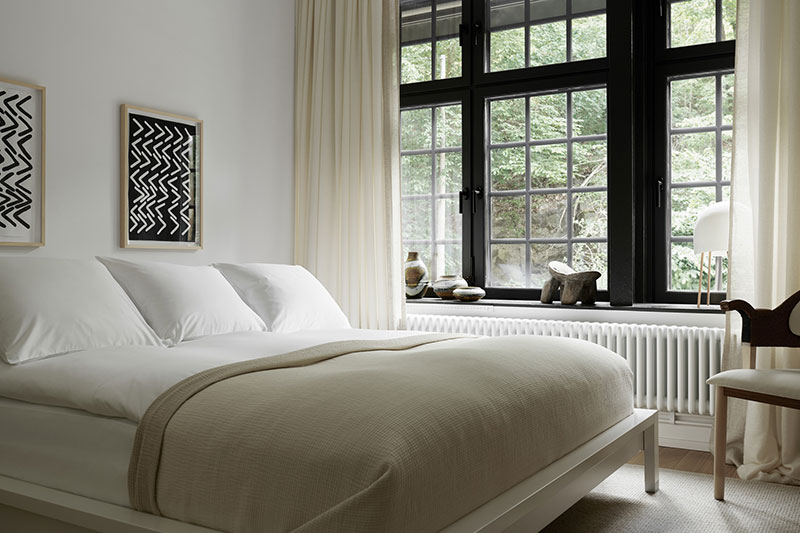 İskandinav tarzı fotoğrafta yatak odası tasarımı 2019 modern